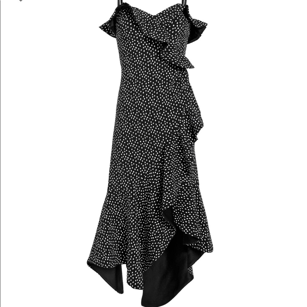 Jonathan Sinski ASYMMETRIC RUFFLE DRESS 0